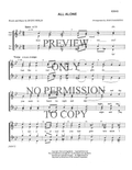 All Alone — sheet music preview, arranged by Joan D 'Agostino