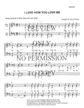 I Love How You Love Me — sheet music preview, arranged by Sylvia Alsbury