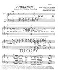 I Believe (2010 Olympic Theme Song) — sheet music preview, arranged by June Dale