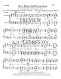 Here, There And Everywhere (Lead) — sheet music preview, arranged by Carolyn Johnson