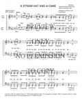 A Straw Hat And A Cane — sheet music preview, arranged by Connie Kash