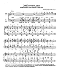 One Toy Soldier — sheet music preview, arranged by June Dale