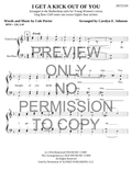 YW - I Get A Kick Out Of You — sheet music preview, arranged by Carolyn Johnson