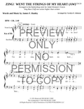 Zing Went The Strings Of My Heart — sheet music preview, arranged by Carolyn Johnson