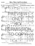 Here, There And Everywhere (Bass) — sheet music preview, arranged by Carolyn Johnson