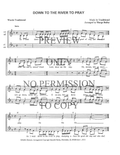 Down To The River To Pray — sheet music preview, arranged by Marge Bailey