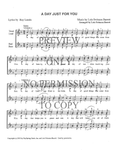 A Day Just For You — sheet music preview, arranged by Lois Barrett