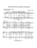 That's What We Love About Christmas — sheet music preview, arranged by Avis Fellows