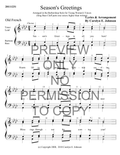 YW - Season's Greetings — sheet music preview, arranged by Carolyn Johnson