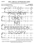 Adios, Aurevoir, Auf Wiedersehn — sheet music preview, arranged by Carolyn Johnson