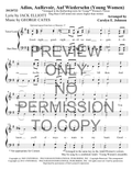 YW - Adios, Aurevoir, Auf Wiedersehn — sheet music preview, arranged by Carolyn Johnson