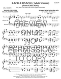 Razzle Dazzle — sheet music preview, arranged by Carolyn Johnson