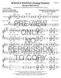 YW - Razzle Dazzle — sheet music preview, arranged by Carolyn Johnson