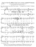 You've Got To Hide Your Love Away(Adult Women) — sheet music preview, arranged by Carolyn Johnson