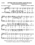After You've Gone — sheet music preview, arranged by Carolyn Johnson