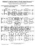 There's A Beautiful Star — sheet music preview, arranged by Carolyn Johnson