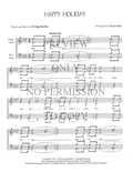 Happy Holiday — sheet music preview, arranged by Cheryl Suhr