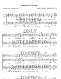 What Kind Of King — sheet music preview, arranged by Charlotte Rubio