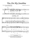 You Are My Sunshine — sheet music preview, arranged by Elaine Gain