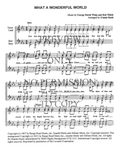 What A Wonderful World — sheet music preview, arranged by Connie Kash