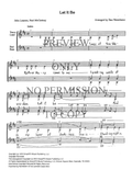 Let It Be — sheet music preview, arranged by Dan Warschauer