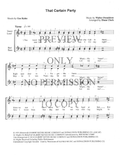 That Certain Party — sheet music preview, arranged by Diane Clark