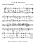 Look For Me At Jesus' Feet — sheet music preview, arranged by Janice Wheeler