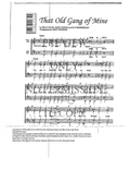 That Old Gang Of Mine (Parody) — sheet music preview, arranged by Robin Ladouceur