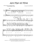 Any Man Of Mine — sheet music preview, arranged by Elaine Gain