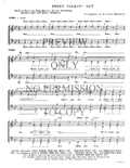 Sweet Talkin' Guy — sheet music preview, arranged by Linda Edmondson
