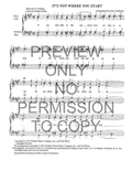 It's Not Where You Start — sheet music preview, arranged by Doris Twardosky