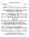 Red Sails In The Sunset — sheet music preview, arranged by Susan Heimburger