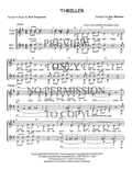 Thriller — sheet music preview, arranged by Kay Bilodeau