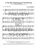 In The Wee Small Hours Of The Morning — sheet music preview, arranged by Jim Arns