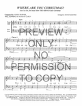 Where Are You Christmas? — sheet music preview, arranged by Joan D 'Agostino