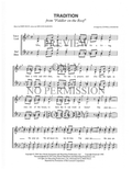 Tradition — sheet music preview, arranged by Lynnell Diamond