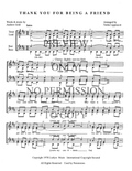 Thank You For Being A Friend — sheet music preview, arranged by Tedda Lippincott