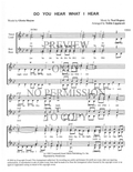 Do You Hear What I Hear? — sheet music preview, arranged by Tedda Lippincott