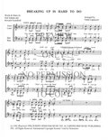Breaking Up Is Hard To Do — sheet music preview, arranged by Tedda Lippincott