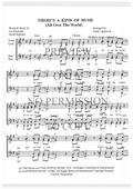 There's A Kind Of Hush — sheet music preview, arranged by Tedda Lippincott