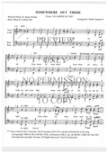 Somewhere Out There — sheet music preview, arranged by Tedda Lippincott