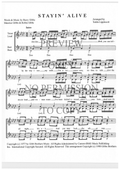 Stayin' Alive — sheet music preview, arranged by Tedda Lippincott