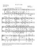 Fever — sheet music preview, arranged by Tedda Lippincott