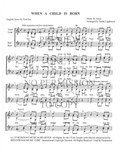 When A Child Is Born — sheet music preview, arranged by Tedda Lippincott