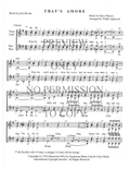 That's Amore — sheet music preview, arranged by Tedda Lippincott