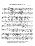 The Old Piano Roll Blues — sheet music preview, arranged by Tedda Lippincott