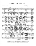 Forever Young — sheet music preview, arranged by Tedda Lippincott