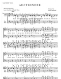 Auctioneer — sheet music preview, arranged by Tedda Lippincott