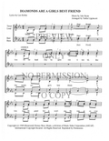 Diamonds Are A Girl's Best Friend — sheet music preview, arranged by Tedda Lippincott