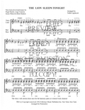 Wimoweh (The Lion Sleeps Tonight) — sheet music preview, arranged by Tedda Lippincott